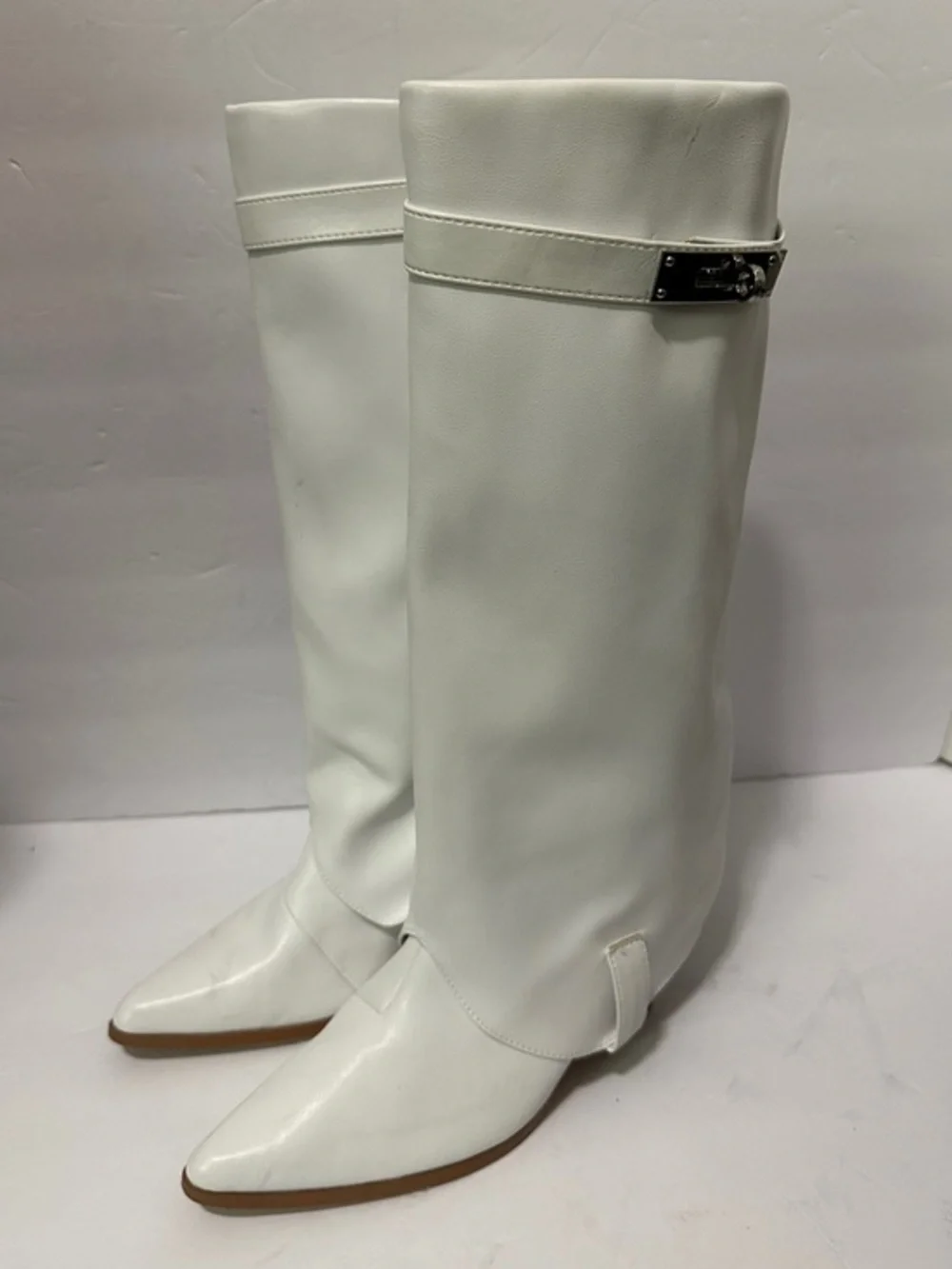 Fashion Nova chill out Knee High Boots with buckle 7
